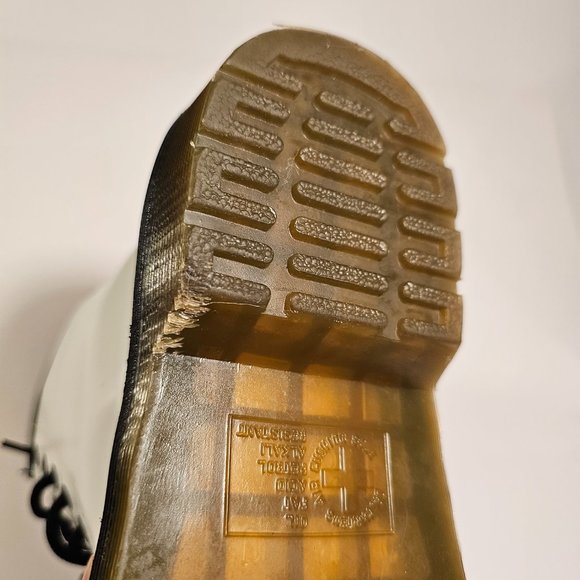 Dr Martin White 1460 SMOOTH LEATHER LACE UP BOOTS - Picture 10 of 15